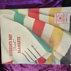 Vintage Hudson's Bay Point Wool Blanket